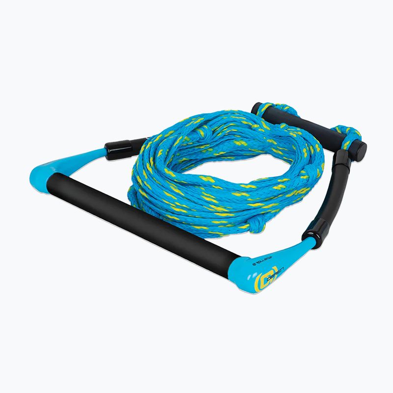 Vlečné lano O'Brien Kneeboard Rope and Handle cyan/yellow
