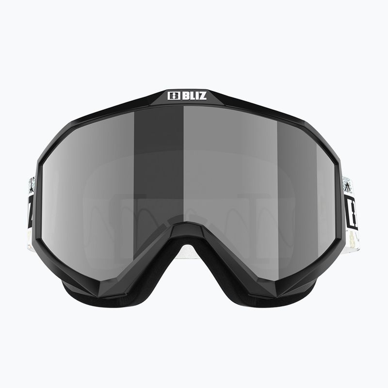 Dětské lyžařské brýle Bliz Liner Jr black white logo/brown&silver mirror 2