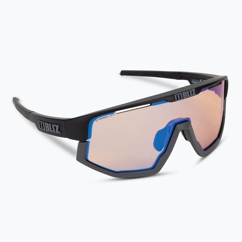 Bliz Vision Nano Optics Nordic Light S2 matná černá/světle korálová/oranžová modrá multi brýle na kolo 2