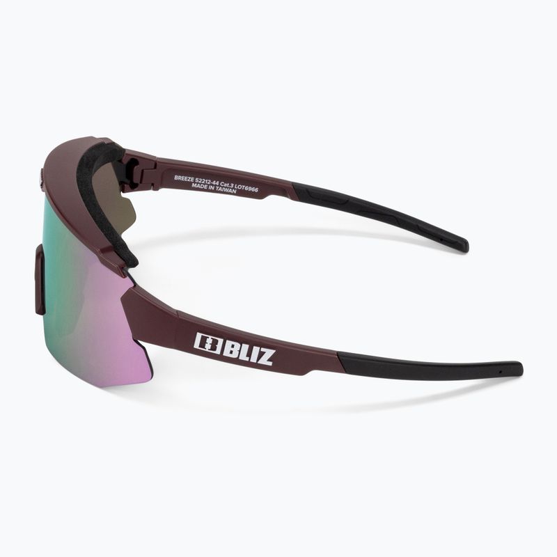 Bliz Breeze Small S3+S1 matné vínové / hnědé růžové multi / růžové cyklistické brýle 52212-44 5