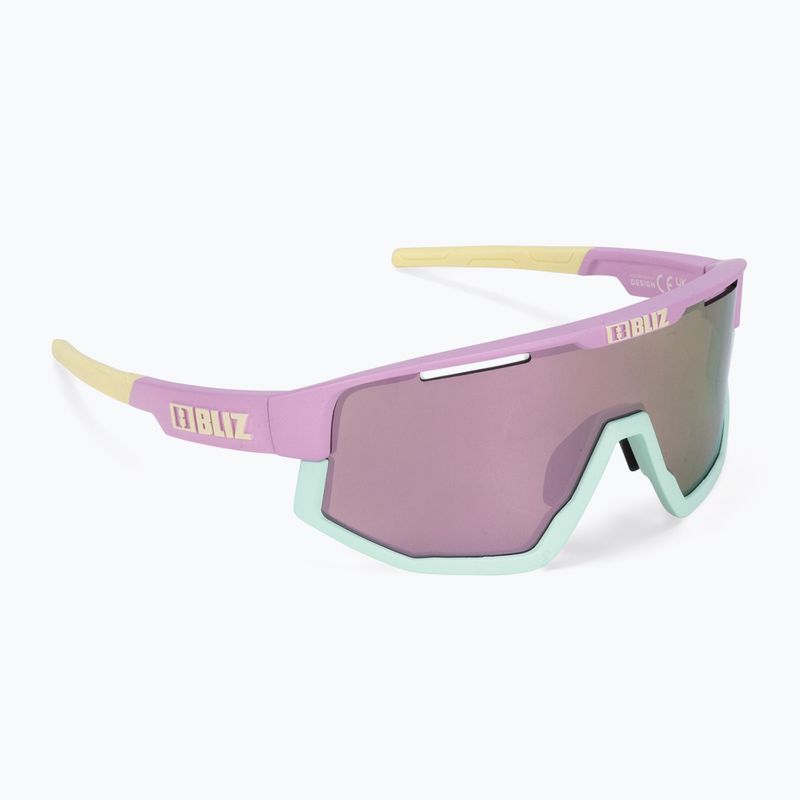 Sluneční brýle Bliz Fusion matte pastel purple yellow logo/brown pink multi 2