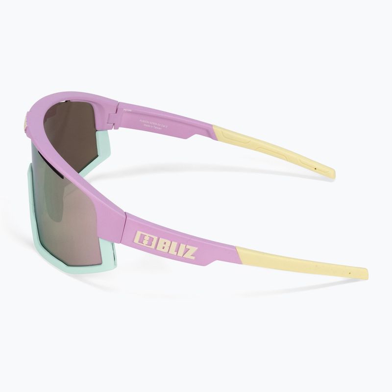 Sluneční brýle Bliz Fusion matte pastel purple yellow logo/brown pink multi 5