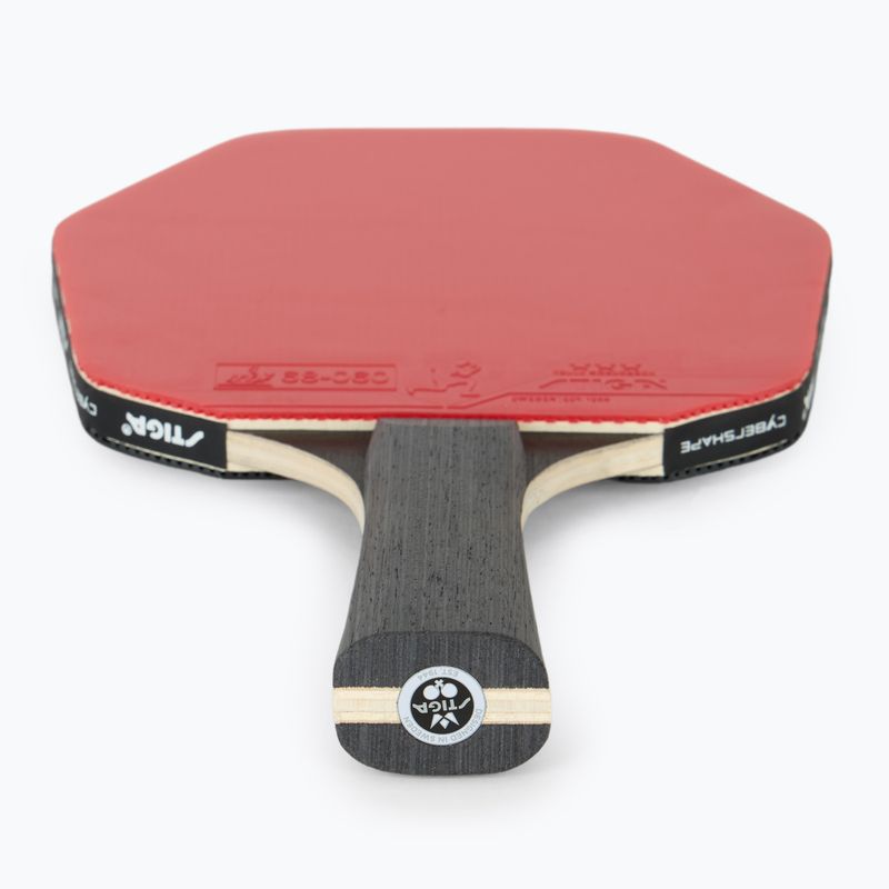 Pálka na stolní tenis STIGA Cybershape Future 3-Star black/red 2