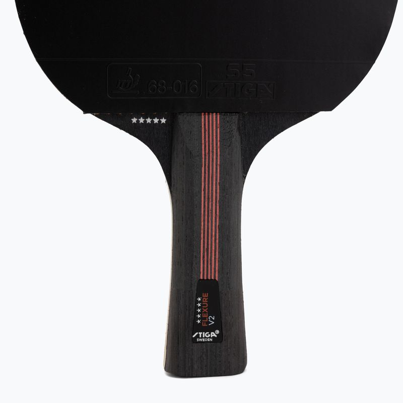 Pálka na stolní tenis STIGA Flexure V2 5-Star black/red 4