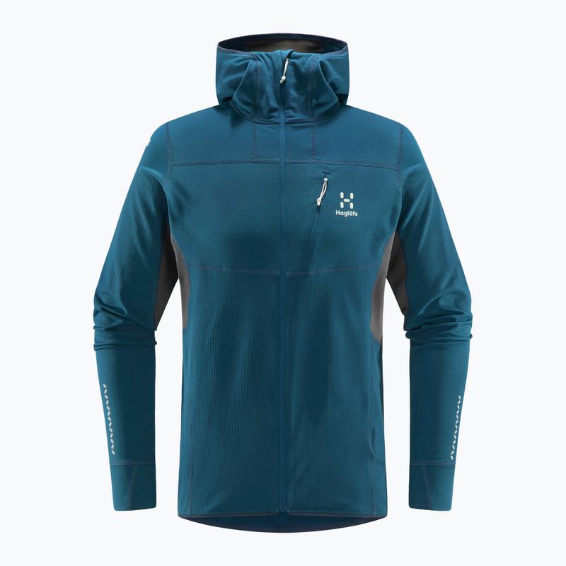 Pánská trekingová mikina Haglöfs L.I.M Mid Comp Hood blue 605254