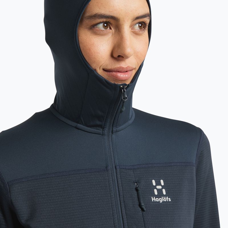 Dámská fleecová mikina Haglöfs L.I.M Mid Multi Hood modrá 605371 4