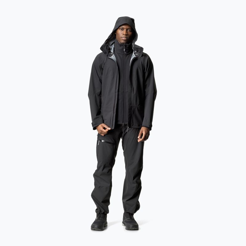 Pánská bunda do deště Houdini BFF true black 2