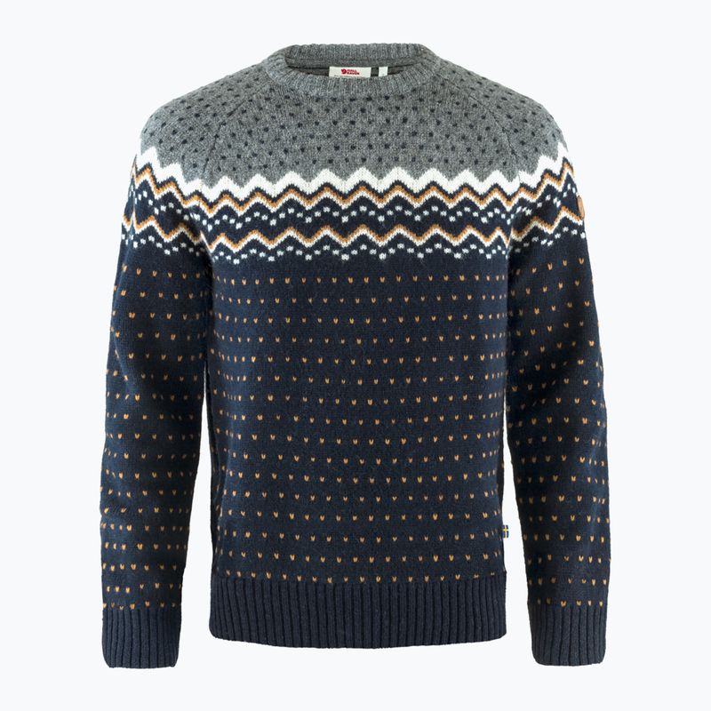 Pánský pletený svetr Fjällräven Övik Knit Sweater dark navy 8