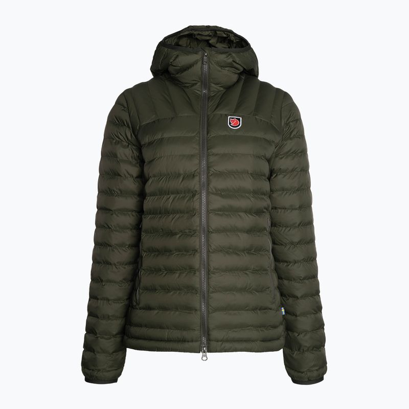 Fjällräven dámská péřová bunda Expedition Latt Hoodie zelená F86120