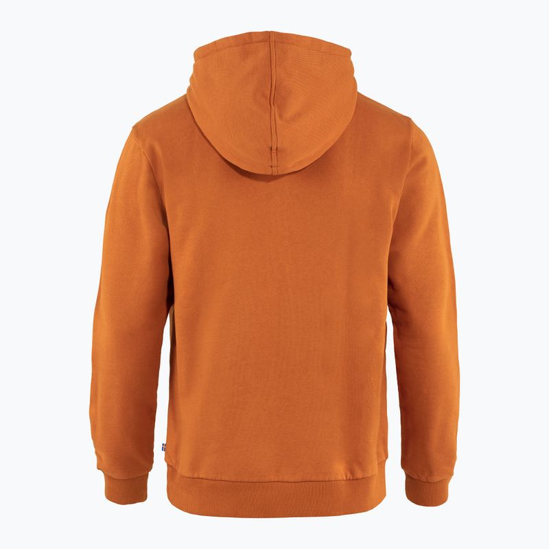 Pánská trekingová mikina Fjällräven Logo Hoodie brown F84144 2