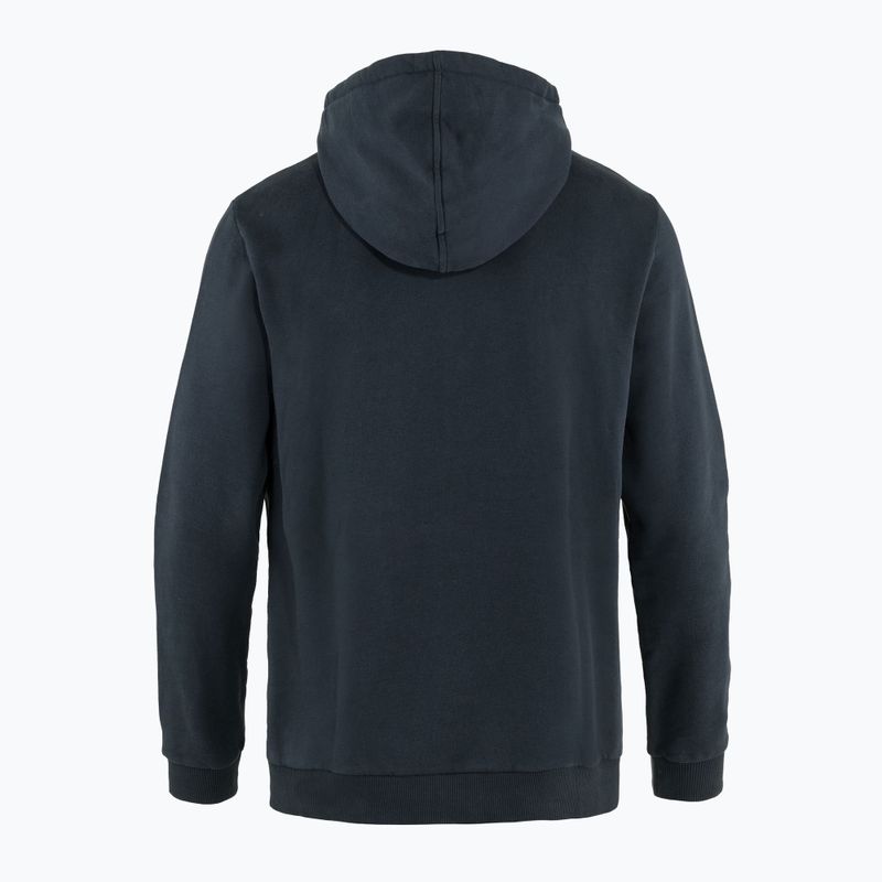 Pánská mikina s kapucí Fjällräven Logo navy blue F84144 7