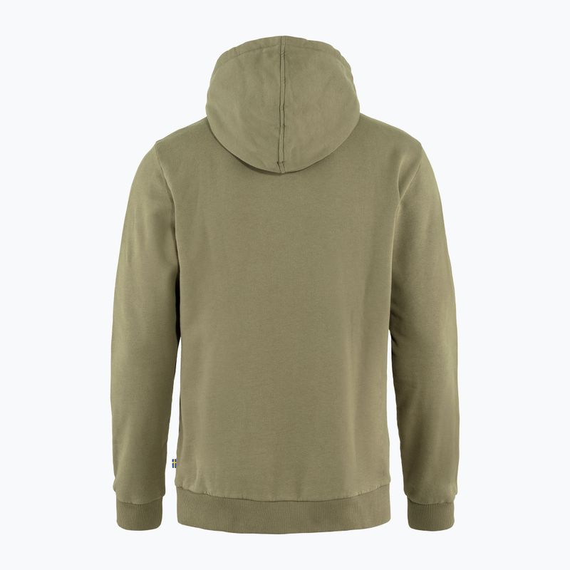 Pánská trekingová mikina Fjällräven Logo Hoodie green F84144 2