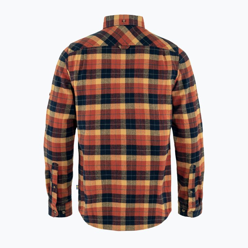 Pánská košile Fjällräven Singi Heavy Flannel autumn leaf/dark navy 2