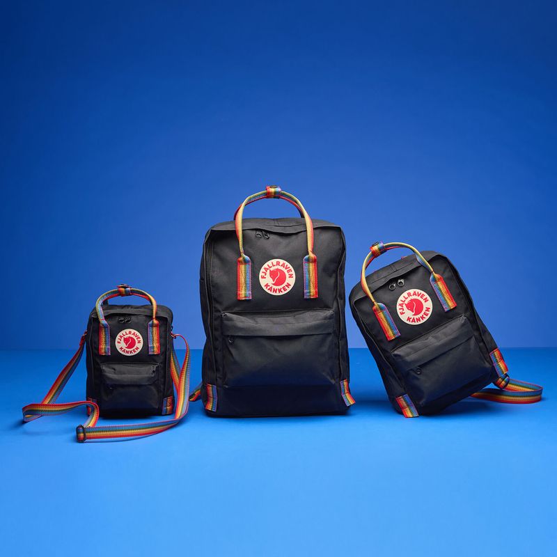 Taška Fjällräven Kanken Rainbow Sling 2,5 l black/rainbow pattern 8