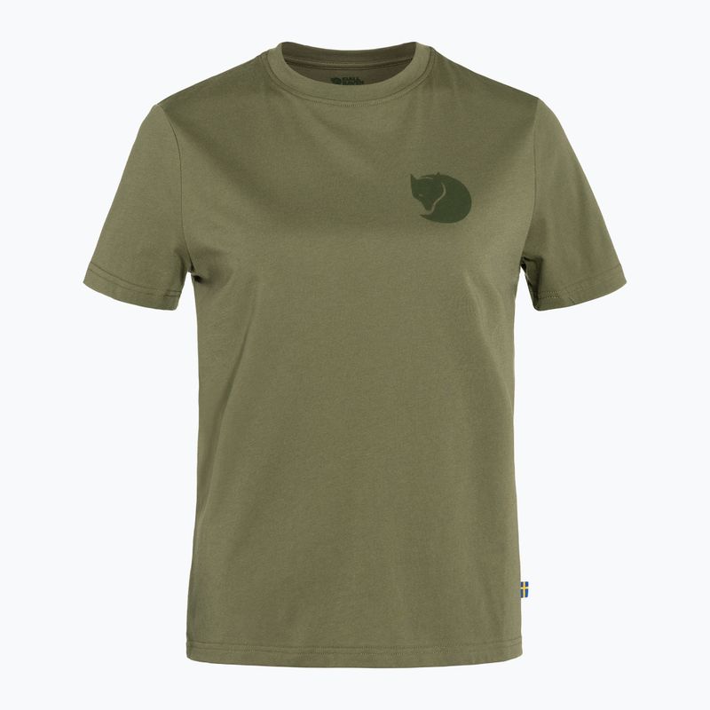 Dámské trekingové tričko Fjällräven Fox Boxy Logo green F87153 3