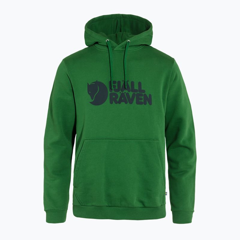 Pánská mikina  Fjällräven Logo Hoodie palm green