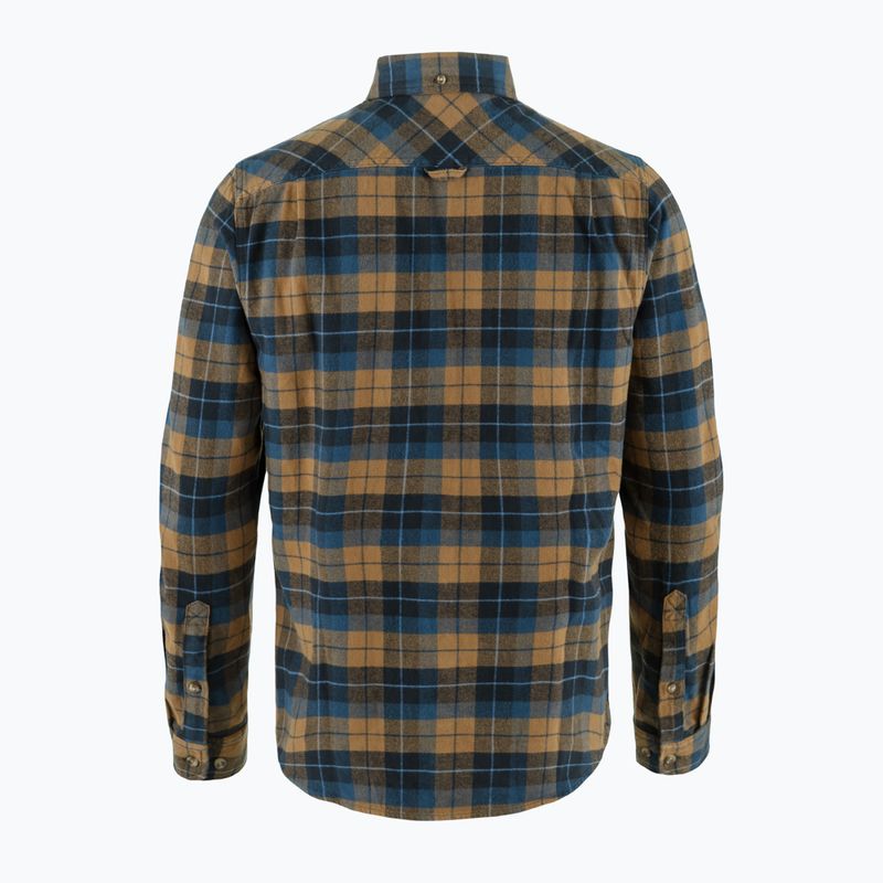 Pánská košile Fjällräven Singi Heavy Flannel dark navy/buckwheat brown 2