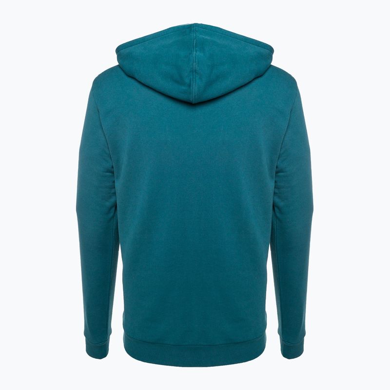 Pánská trekingová mikina Fjällräven Logo Hoodie deep sea 2