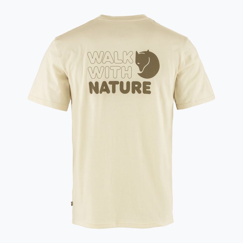 Pánské tričko Fjällräven Walk With Nature chalk white 2