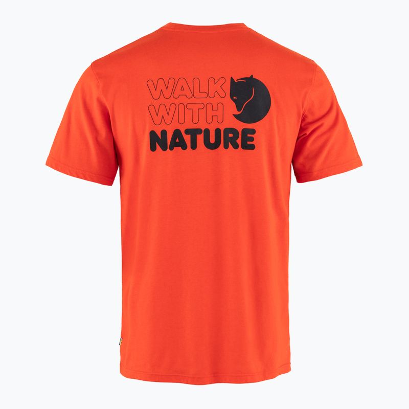 Pánské tričko   Fjällräven Walk With Nature flame orange 5