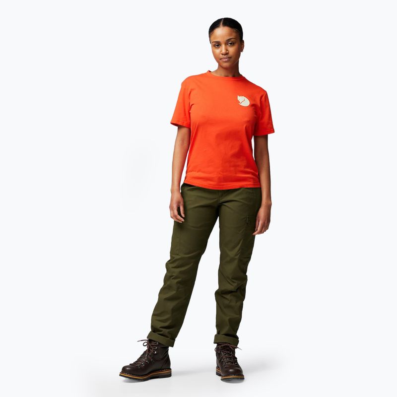 Dámské tričko Fjällräven Walk With Nature flame orange 3