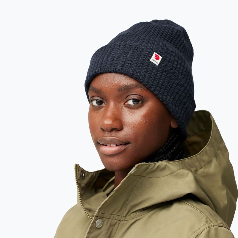 Zimní čepice Fjällräven Rib Hat dark navy 3