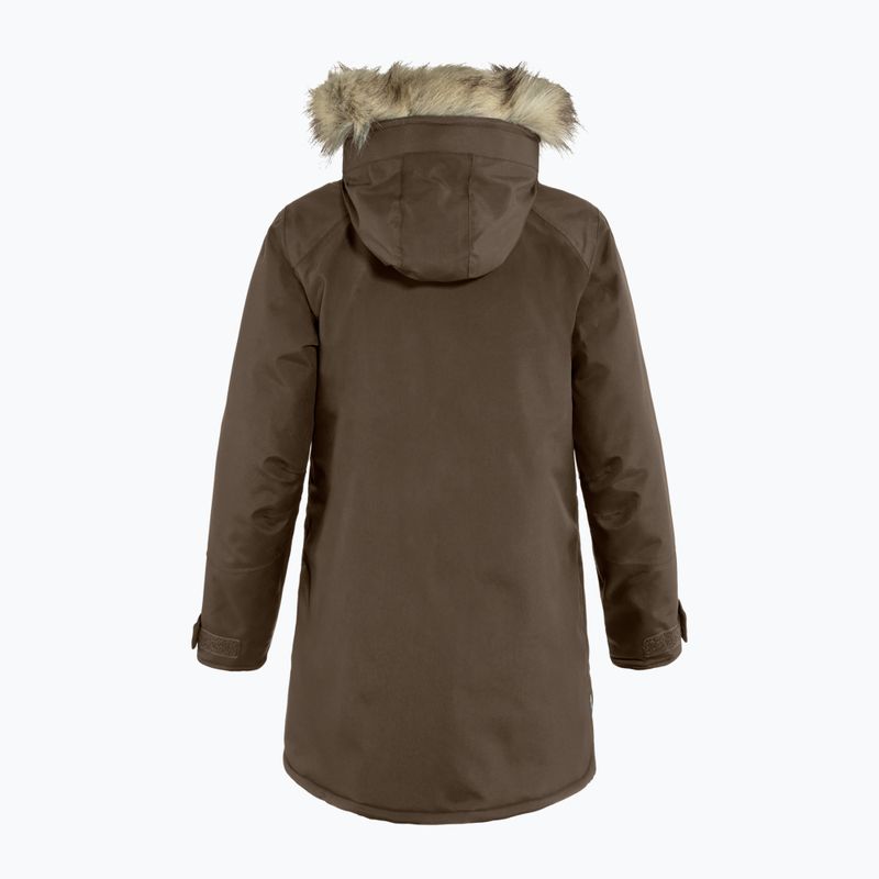 Dámský zateplený kabát Fjällräven Nuuk Parka dark oak 2