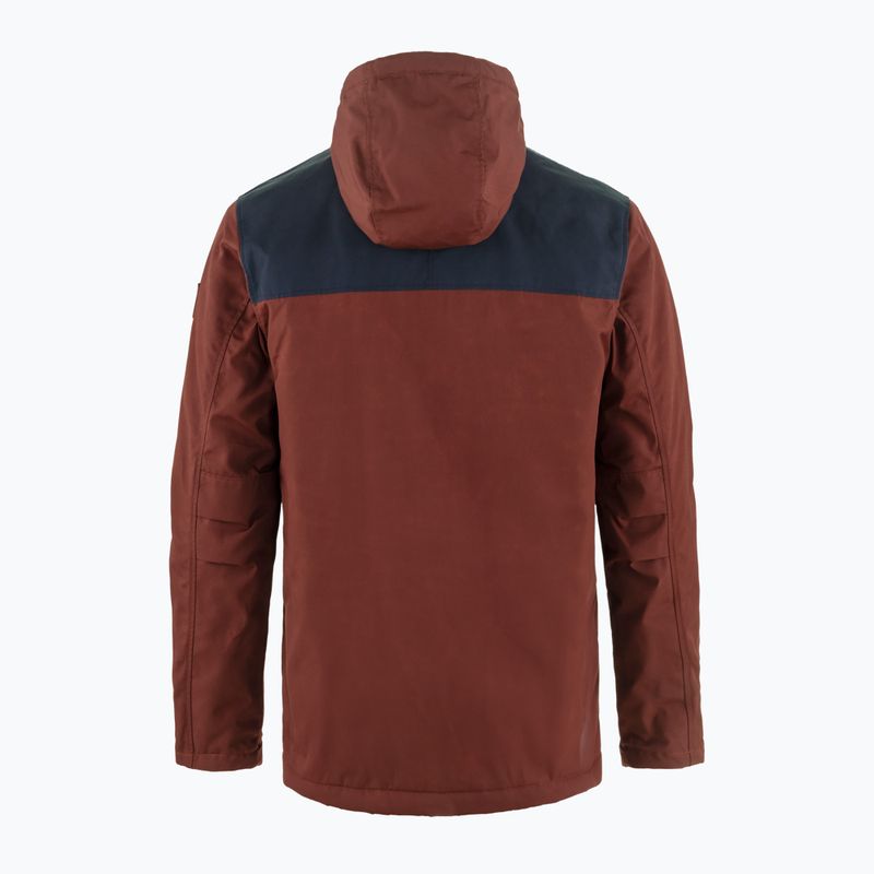 Pánská větrovka Fjällräven Greenland Winter maroon/dark navy 2
