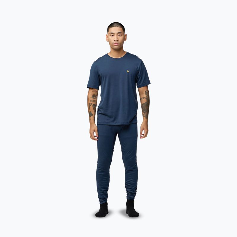 Pánské legíny Fjällräven Bergtagen Merino 190 Long John mountain blue 2