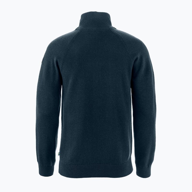 Pánská trekingová mikina Fjällräven Övik Lite Half Zip dark navy 6