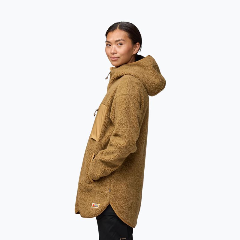 Dámská fleecová mikina Fjällräven Vardag Pile Fleece Long buckwheat brown 5