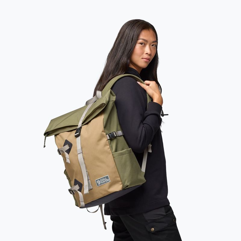 Městský batoh Fjällräven Vardag Foldsack 25 l green/clay 11