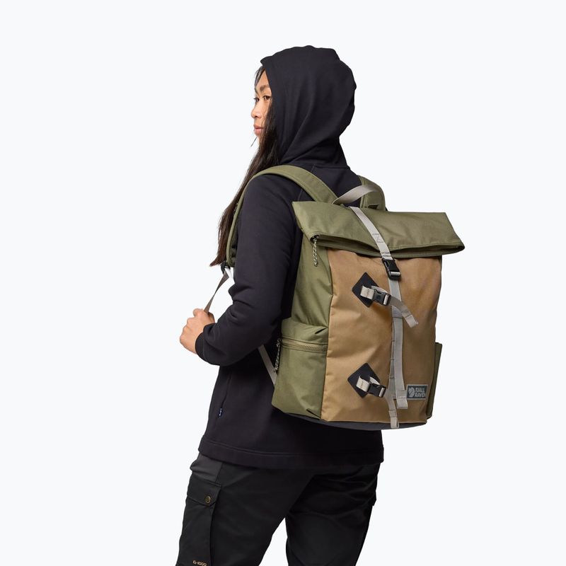Městský batoh Fjällräven Vardag Foldsack 25 l green/clay 12