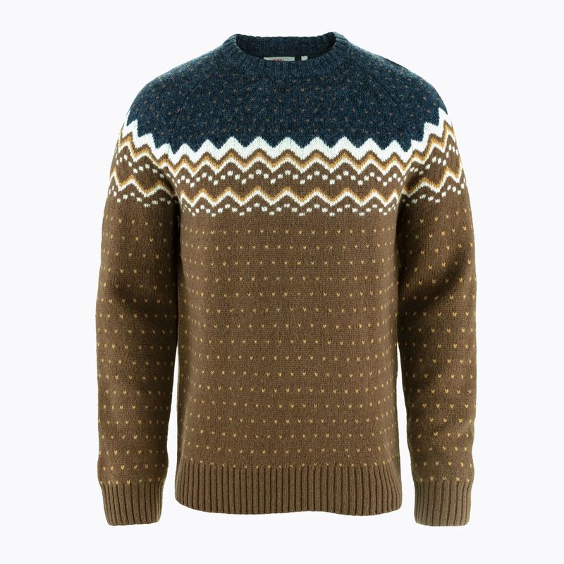 Dámský svetr Fjällräven Övik Knit Sweater dark oak/navy