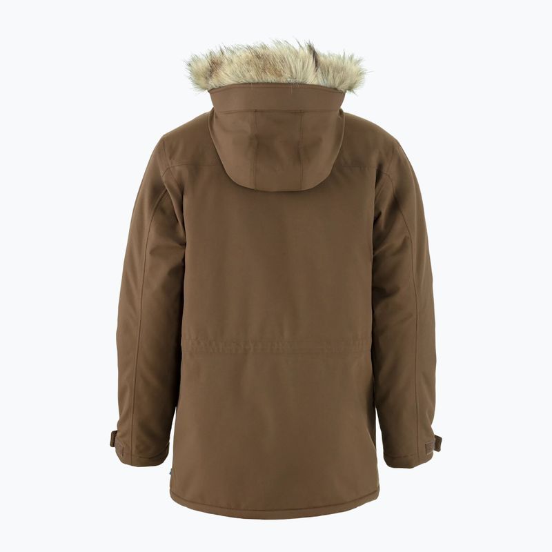 Pánská zimní bunda Fjällräven Nuuk Parka dark oak 2