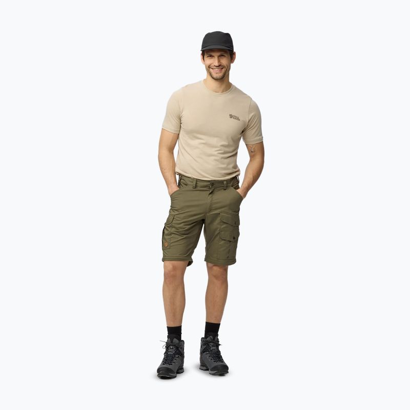 Pánské trekingové kalhoty Fjällräven Vidda Pro Lite Zip Off laurel green 4