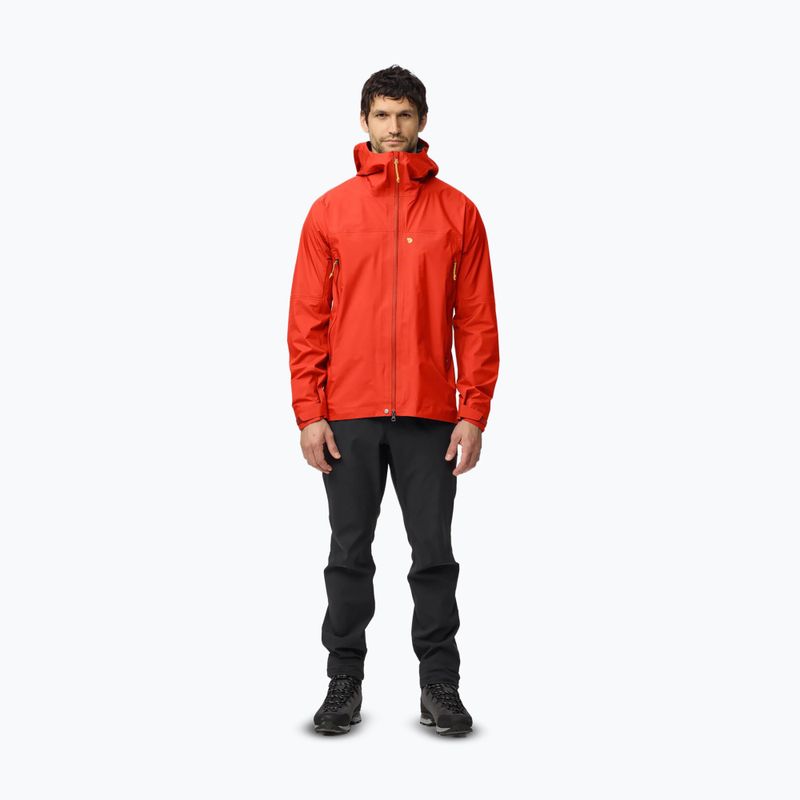 Pánská softshellová bunda Fjällräven Bergtagen GTX Lite flame orange 2