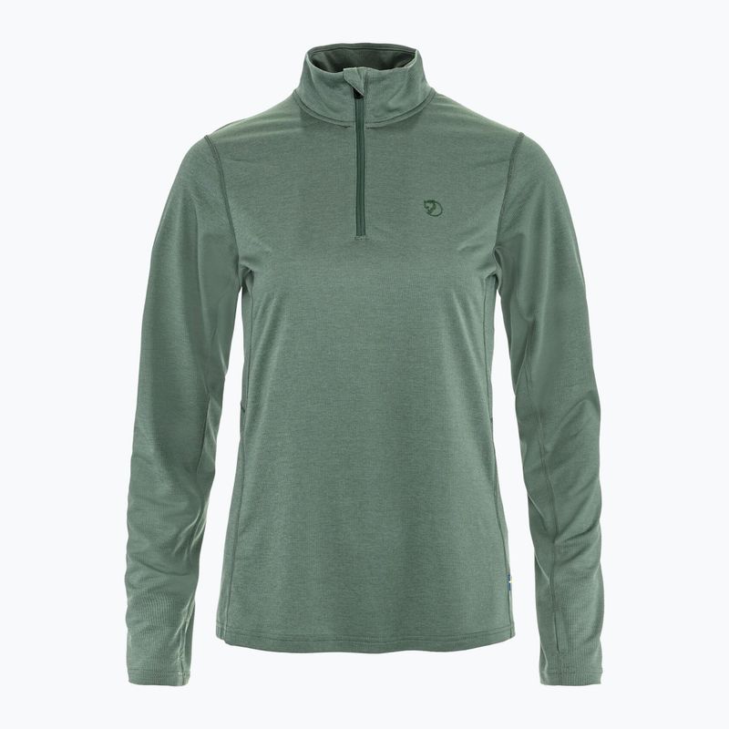 Dámská trekingová mikina Fjällräven Abisko Day Hike Half Zip patina green 9