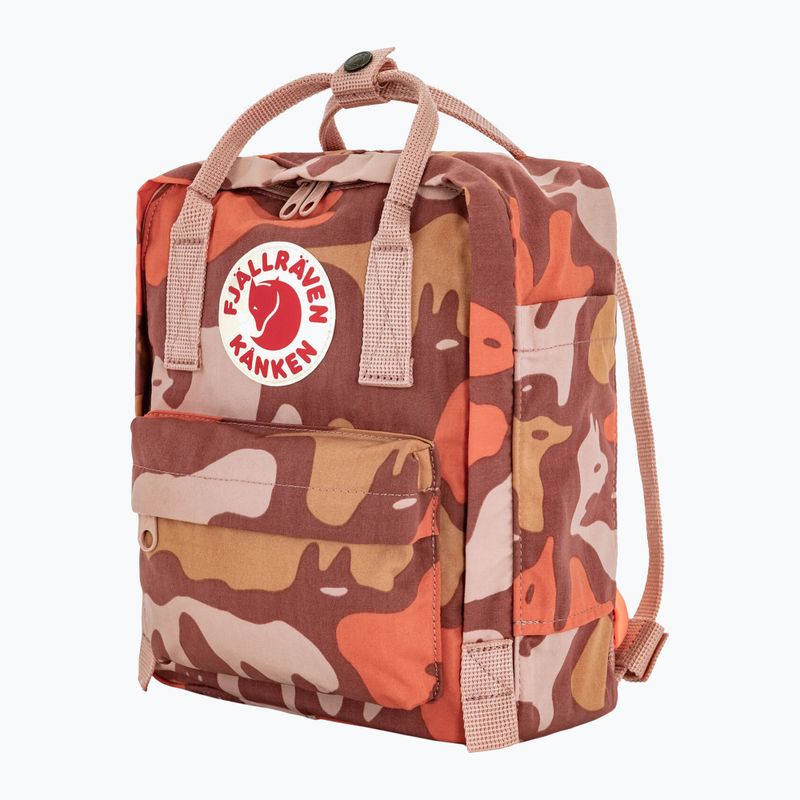 Městský batoh Fjällräven Kanken Graphics Mini 7 l chalkrose/hidden animals 2