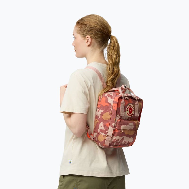 Městský batoh Fjällräven Kanken Graphics Mini 7 l chalkrose/hidden animals 5