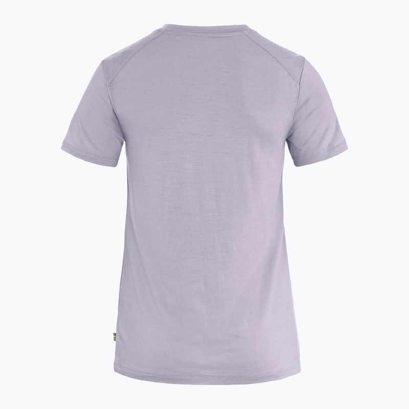 Dámské tričko Fjällräven Abisko Wool Fox lavender mist/ dark navy 2