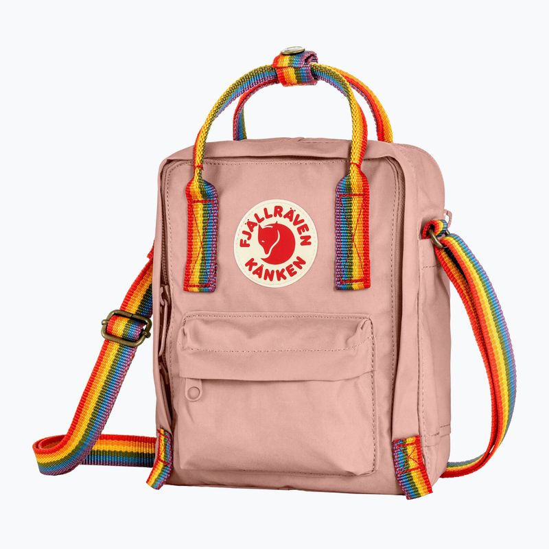 Taška Fjällräven Kanken Rainbow Sling 2,5 l chalk rose/rainbow 2