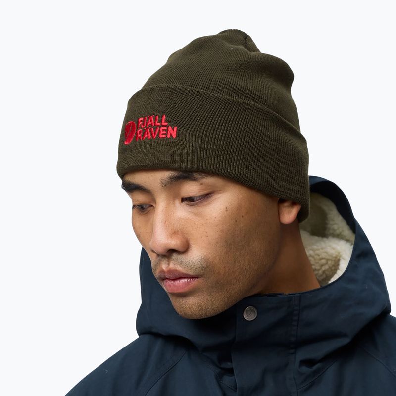 Zimní čepice Fjällräven Vardag Beanie deep forest 5