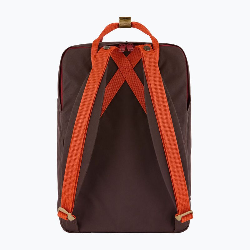 Městský batoh Fjällräven Kanken Koncept Laptop 15" 18 l black oak/rowan red 3