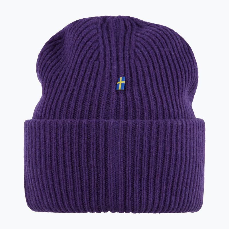 Zimní čepice Fjällräven 1960 Logo Hat dark violet 3
