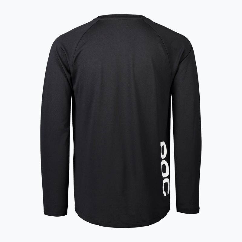 Pánský cyklistický dres Longsleeve POC DH Jersey carbon black 2