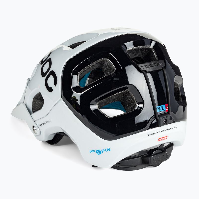Cyklistická přilba POC Tectal Race SPIN hydrogen white/uranium black 4