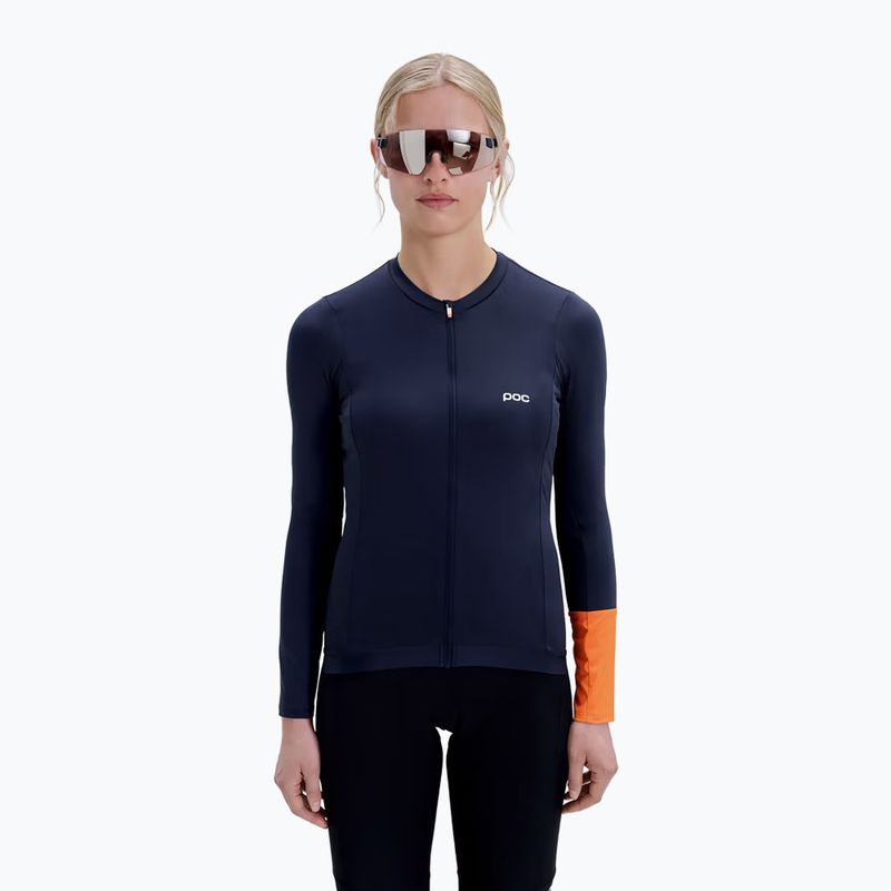 Dámské cyklistické tričko Longsleeve POC Cadence Jersey apatite navy 4