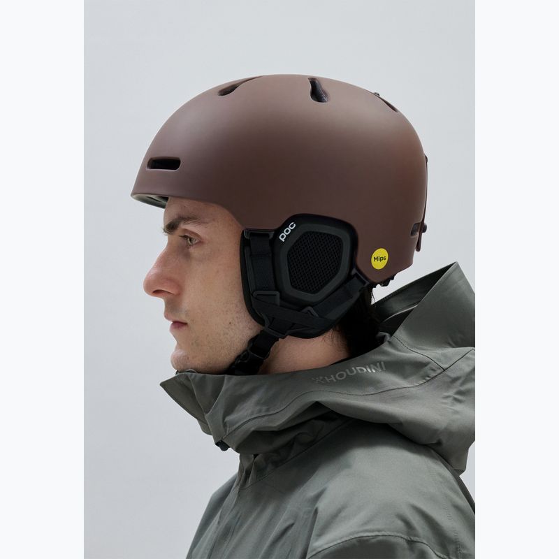 Lyžařská helma POC Fornix MIPS bronzite brown matt 6