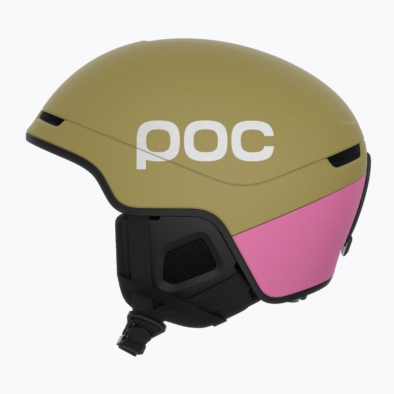 Lyžařská helma POC Obex Contour olivine green matt/thulite pink matt 2